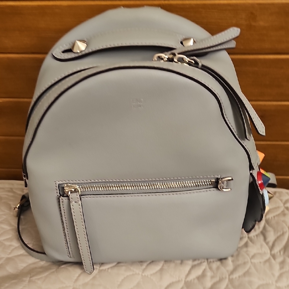 Fendi Light Gray Women's Backpack